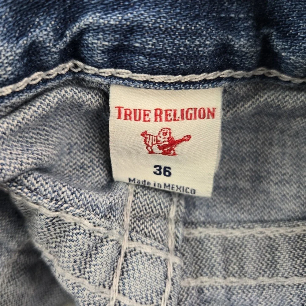 True‎ Religion Men Jeans 36 Blue Denim Ricky Relaxed Straight 32